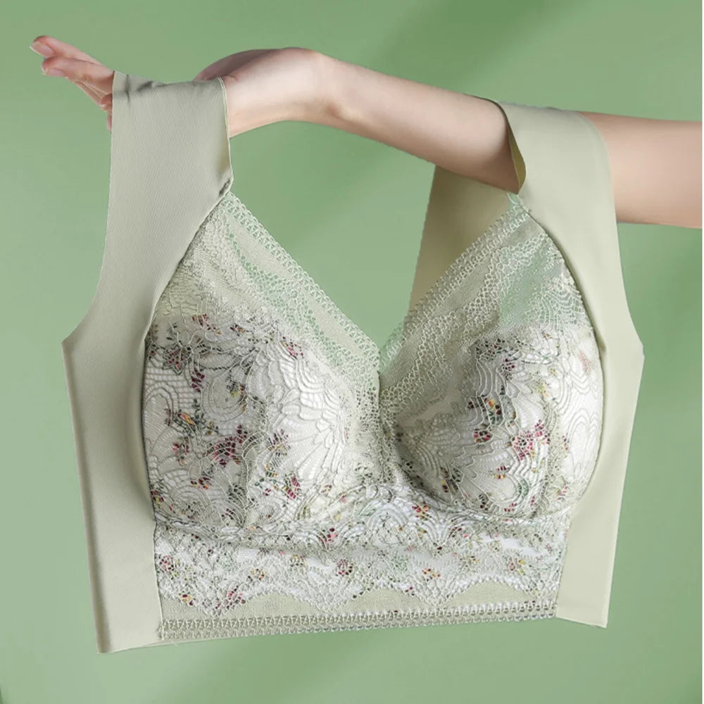 Plus Size Seamless Push Up Wireless Bra